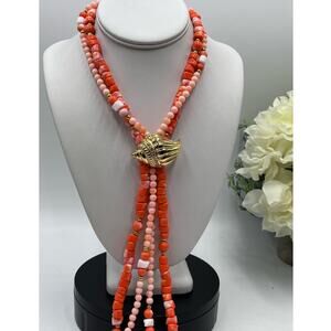 KENNETH JAY LANE VINTAGE UNDERSEA NECKLACE FOR AVON GENUINE LUCITE